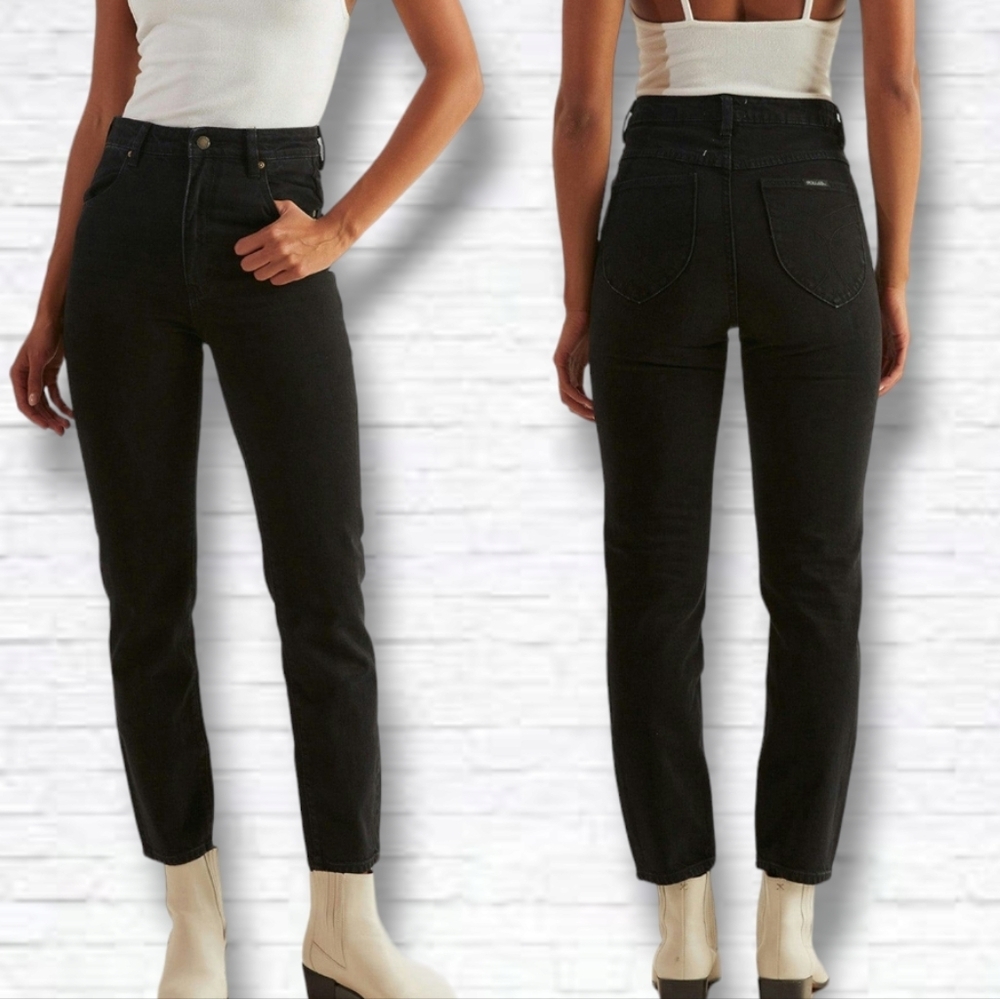 ROLLA'S Faded Black Dusters High Rise Slim Jean Size 29/8 x 28 L